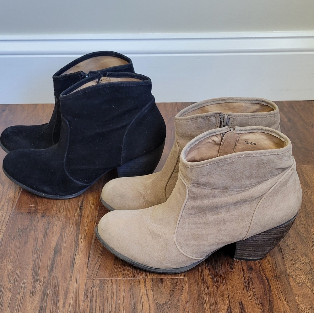 Suede Booties